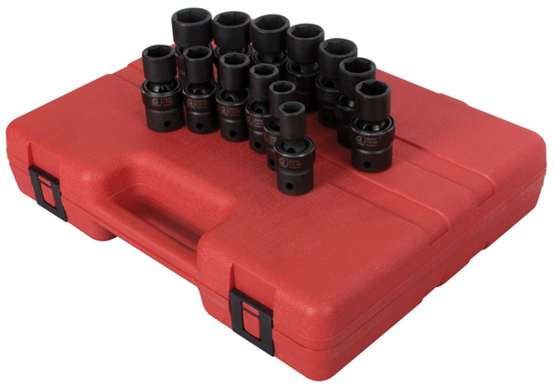 13 Pc. 1/2" Drive Metric Universal Impact Socket Set 2665