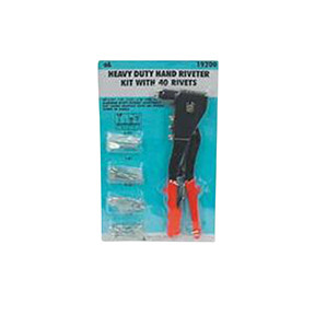 Heavy Duty Hand Riveter Kit With 40 Rivets 19200