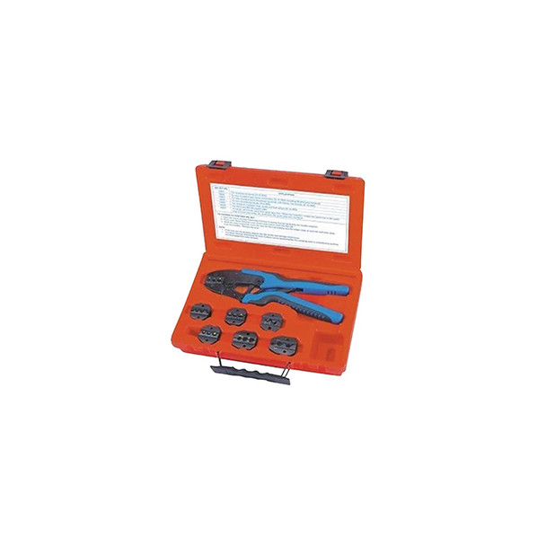 Quick Change Ratcheting Terminal Crimping Kit, 9 Die Sets 18980