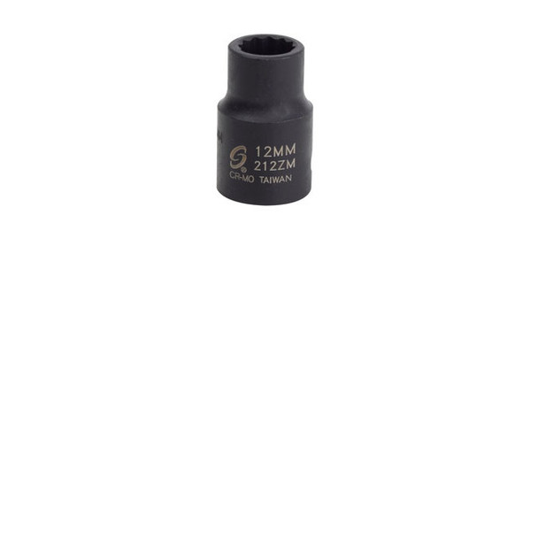 1/2" Drive, 12 Pt. Impact Socket, 12mm 212ZM