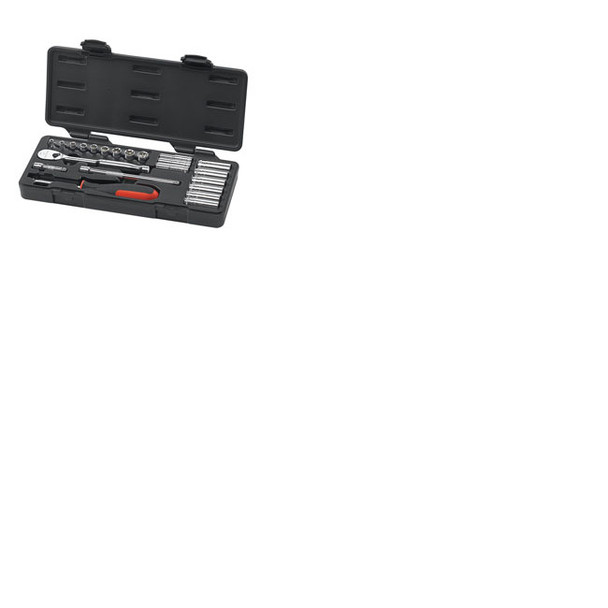 22 pc. Metric 6 & 12 Pt. Socket Set, 1/4" Dr. 80327