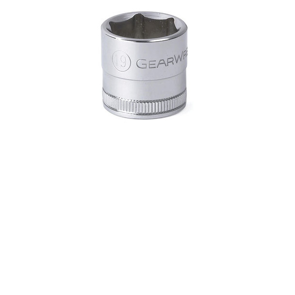 3/8" Drive 6 Point Standard  Metric Socket, 19mm 80387