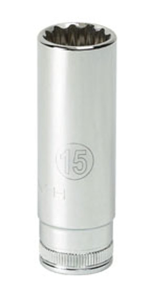 1/4" Dr 6 Pt. Deep Metric Socket, 5 mm 80139