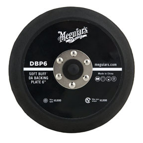 Meguiar's 6" DA Backing Plate – Pair With Foam or Microfiber Pads for Dual Action Polishing – DBP6 DBP6