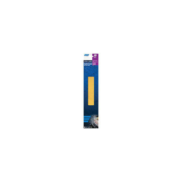 Stick & Sand Dry Sand 2-3/4" x 16-1/2" File Sheet, 40 Coarse Grit 00323