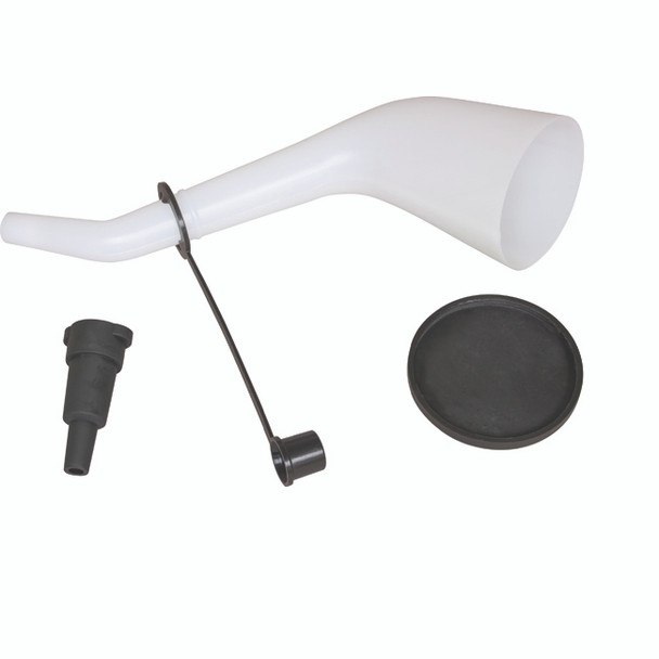 Offset Funnel with Spout Cap and Lid 18232