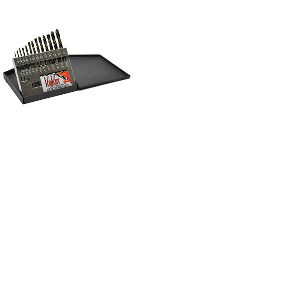 13pc Ledt Hand Jobber Length Drill Bit Set 1/16"-1/4" by 64ths 13KK6