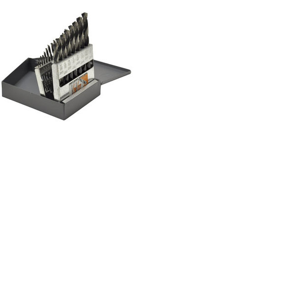 21 Pc. 1/16"-3/8" Fractional Jobber Length Drill Bit Set 21KK5