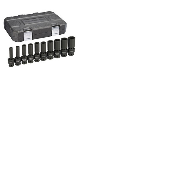 10 Pc. 1/2" Drive SAE Deep Universal Socket Set 84943N