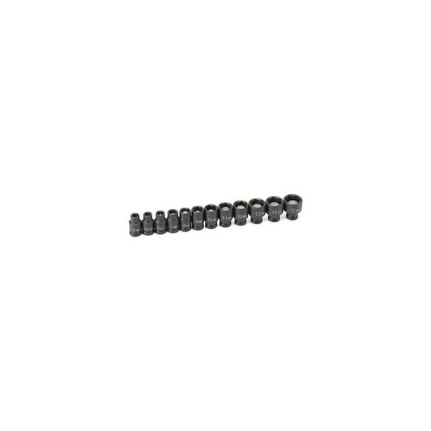 1/4" Drive 12 Pc. Metric Magnetic Impact Socket Set 9712MG