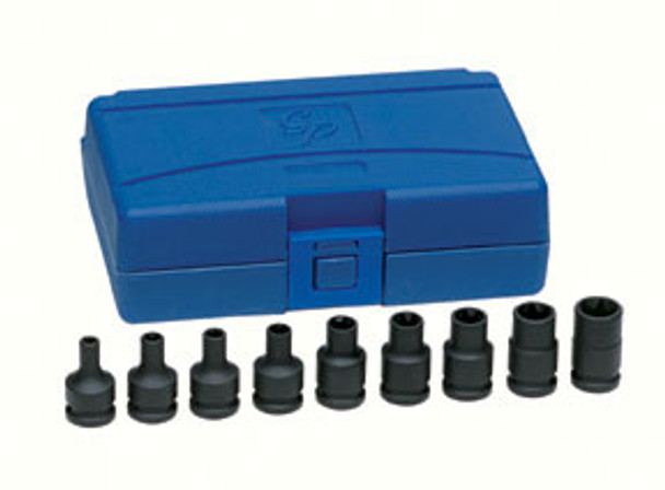 3/8" Drive 9 Piece External Star Impact Socket Set 1219ET