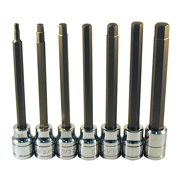 7 Pc. 4.5" Long  SAE Hex Bit Socket Set 13786
