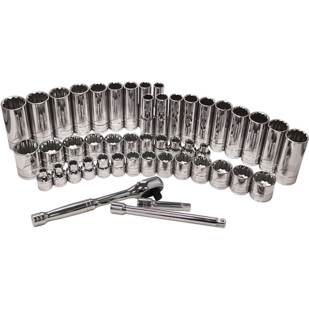 3/8" Drive 12-Point Socket Set, 47 Pc 1247