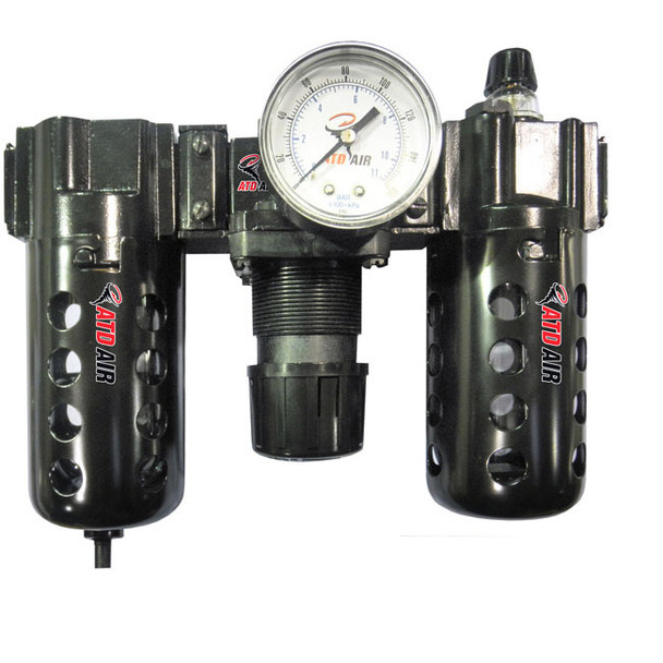 Poly Filter, Regulator, Lubricator and Gauge Modular Unit with Manual Drain 7872