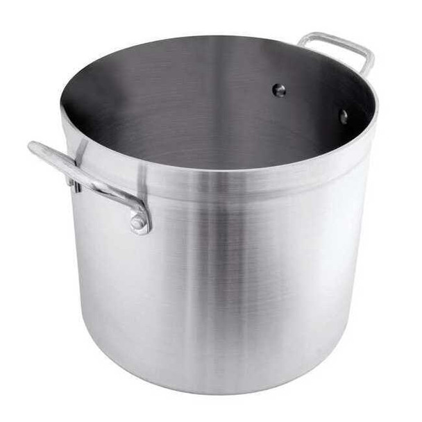 Crestware Stock Pot,19 1/8 in Dia,Aluminum POT80