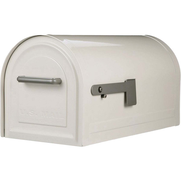 Gibraltar Reliant White Locking Post Mount Mailbox MB981WAM