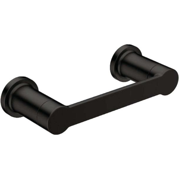 Moen Rinza Wall Mount Pivoting Toilet Paper Holder, Matte Black Y1108BL