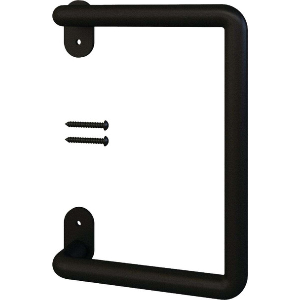 National Hardware 8 In. Matte Black Troy Interior Barn Door Pull N700-103