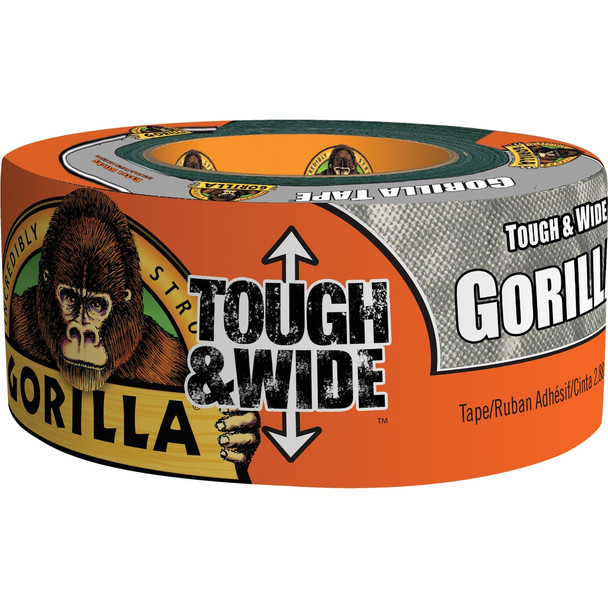Gorilla 2.88 In. x 25 Yd. Tough & Wide Heavy-Duty Duct Tape, Silver 105680