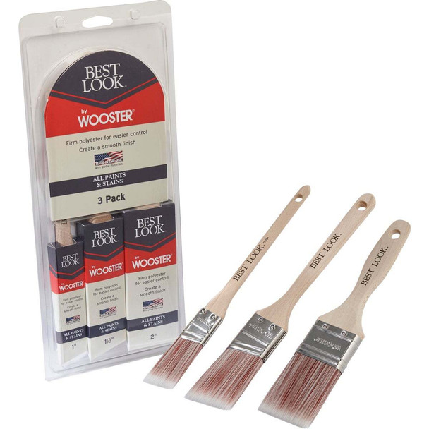 Best Look By Wooster Paint Brush Set (3-Piece) D4025