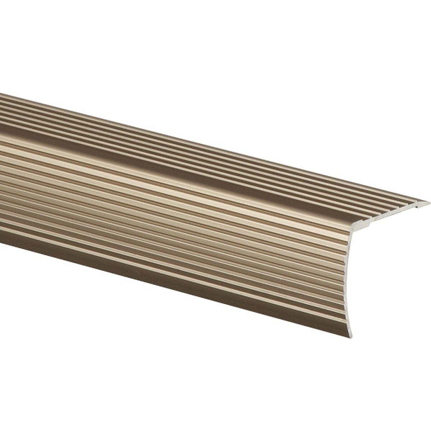 Frost King Nickel 1-1/8 In. W x 36 In. L Aluminum Stairnose H4128SN3EZ