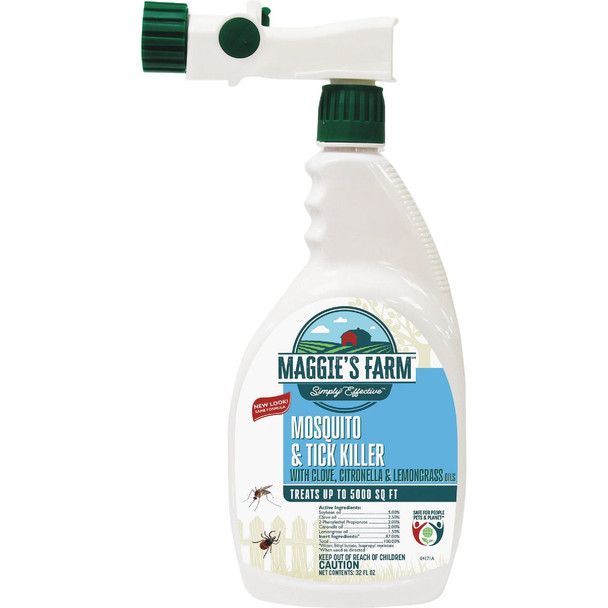 Maggie's Farm 32 Oz. Ready To Spray Hose End Tick & Mosquito Killer MMTK032