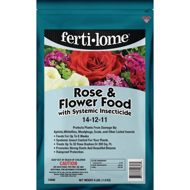 Ferti-lome 4 Lb. 14-12-11 Rose & Flower Dry Plant Food 12845 Ferti-lome 4 Lb. 14-12-11 Rose & Flower Dry Plant Food 12845