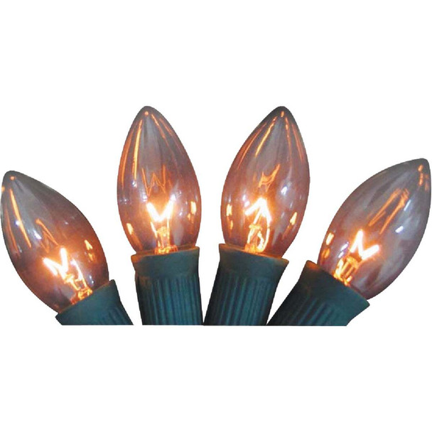 Home Impressions C9 Clear Twinkle 125V Replacement Light Bulb (4-Pack) 905202