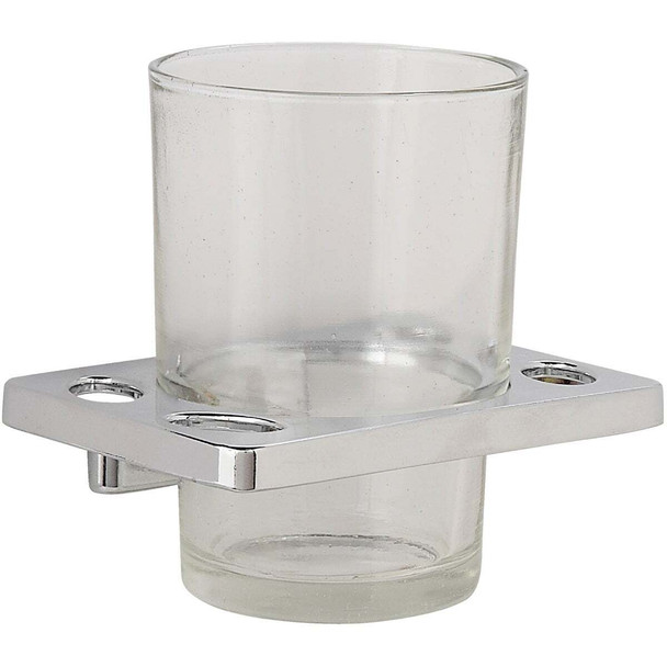 Home Impressions Alpha Chrome Toothbrush Holder 408749