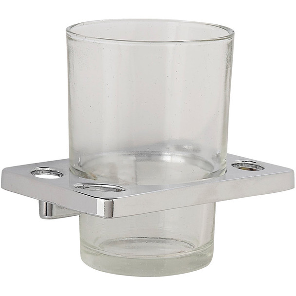 Home Impressions Alpha Chrome Toothbrush Holder 408749