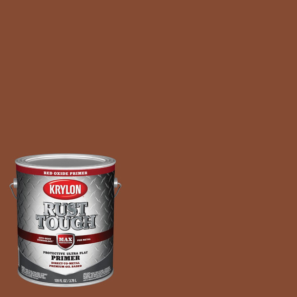 Krylon Rust Tough Primer, Red Oxide, 1 Gal. K09743008