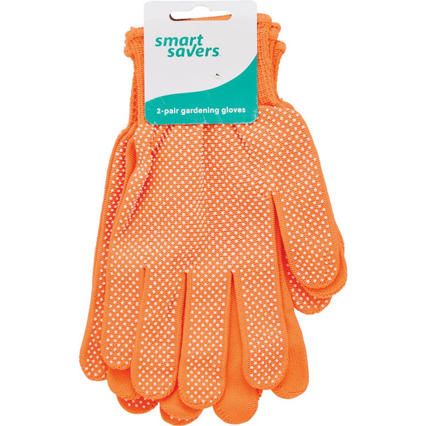 Smart Savers 1 Size Fits All Cotton Garden Glove (2-Pack) BT037-2A Pack of 12