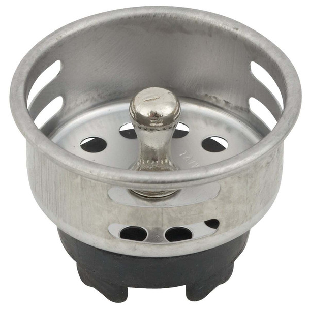 Do it 2 In. Chrome Jr. Duo Basket Strainer Stopper 456314