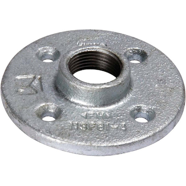Southland 3/4 In. Malleable Iron Galvanized Floor Flange 511-604HN