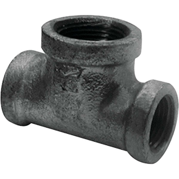 Southland 1 In. x 1 In. x 3/4 In. Reducing Malleable Black Iron Tee 520-754HN