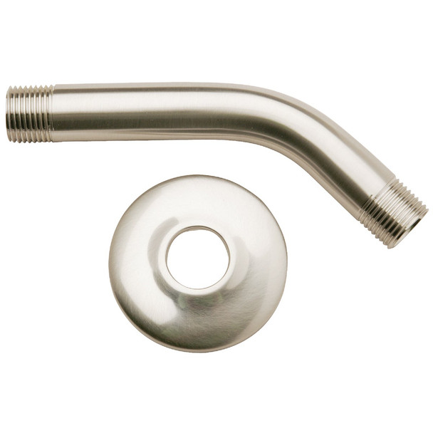 Do it 6 In. Brushed Nickel Metal Shower and Flange W-5119