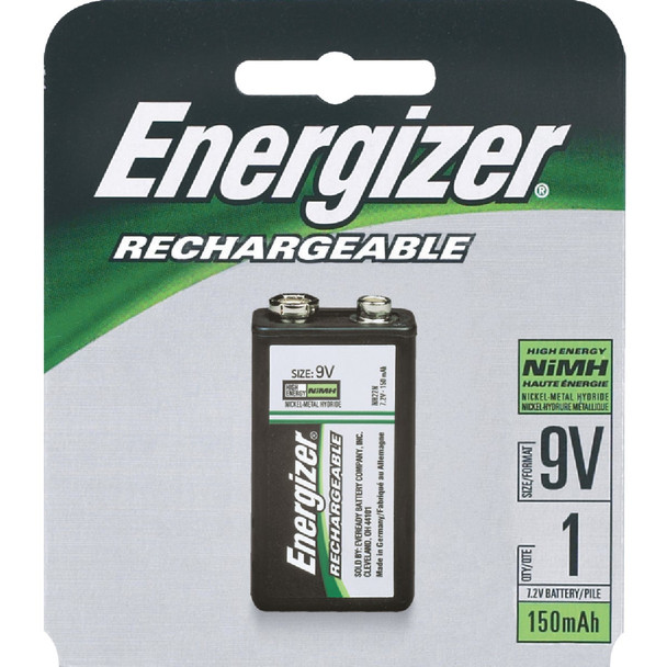 Energizer Recharge 9V Rechargeable Battery NH22PFP-1