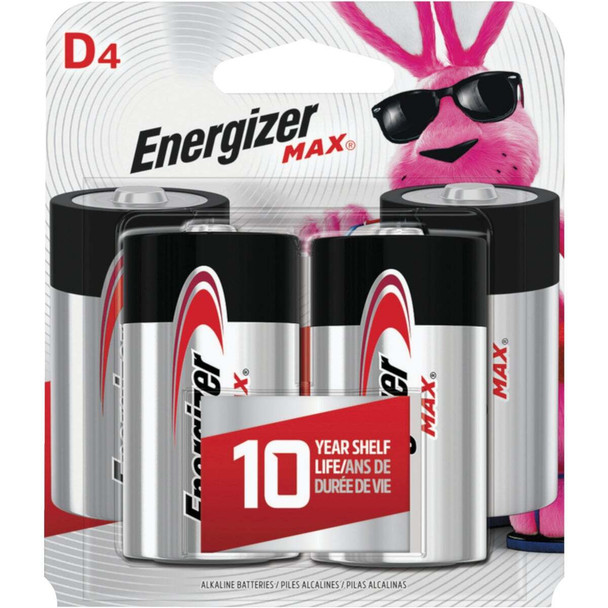 Energizer Max D Alkaline Battery (4-Pack) E95BP-4