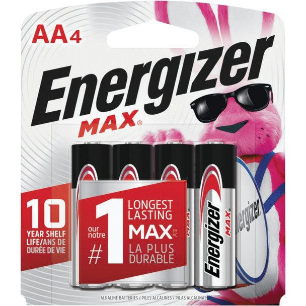 Energizer Max AA Alkaline Battery (4-Pack) E91BP-4