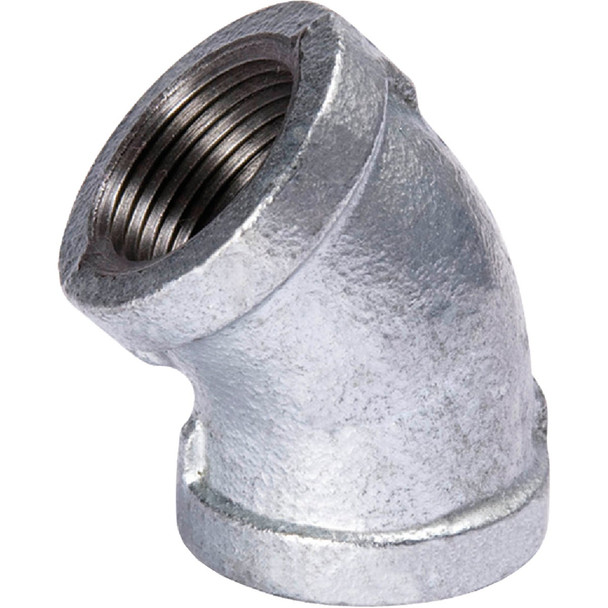 Southland 1/2 In. 45 Deg. Galvanized Elbow (1/8 Bend) 510-203BG Pack of 5