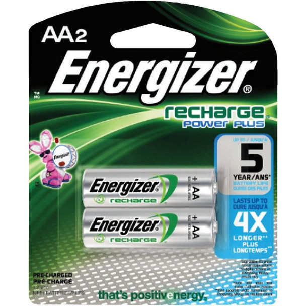 Energizer Power Plus AA Rechargeable Batteries (2-Pack) NH15BP-2