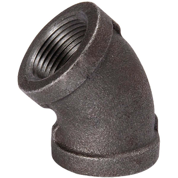 Southland 1/2 In. 45 Deg. Malleable Black Iron Elbow (1/8 Bend) 520-203HN