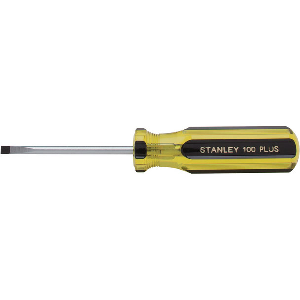 Stanley 100 PLUS 3/16 In. x 3 In. Cabinet Tip Slotted Screwdriver 66-183-A