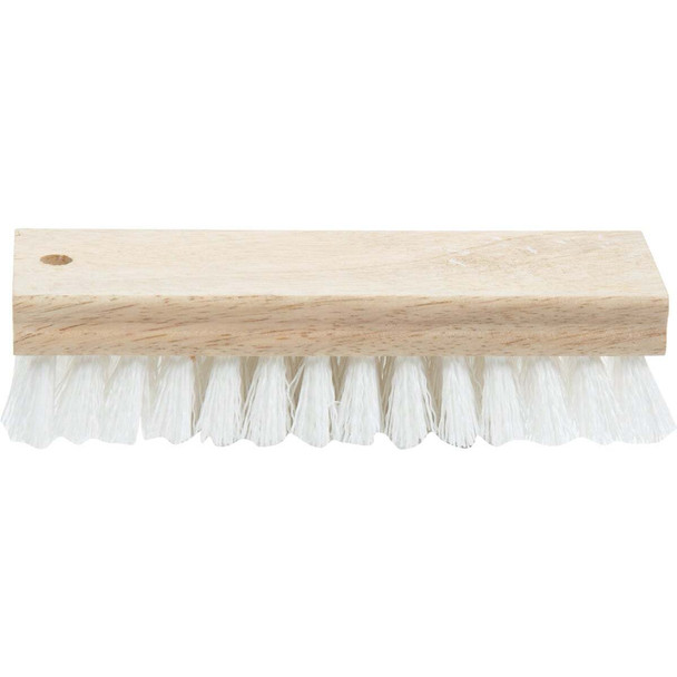 Do it 7-1/4 In. Crimped White Polypropylene Bristle Hardwood Scrub Brush 89616