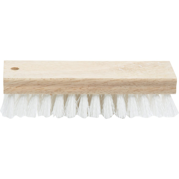 Do it 7-1/4 In. Crimped White Polypropylene Bristle Hardwood Scrub Brush 89616