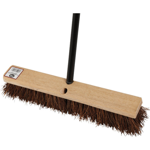 DQB 18 In. W. x 58 In. L. Metal Handle Garage & Patio Push Broom 89540 Pack of 4