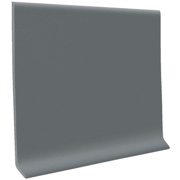 Roppe 4 In. x 4 Ft. Dark Gray Vinyl Dryback Wall Cove Base Pack of 16