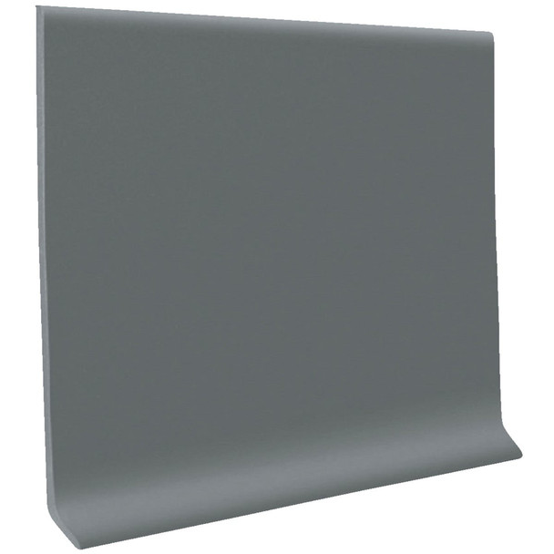 Roppe 4 In. x 4 Ft. Dark Gray Vinyl Dryback Wall Cove Base Pack of 16