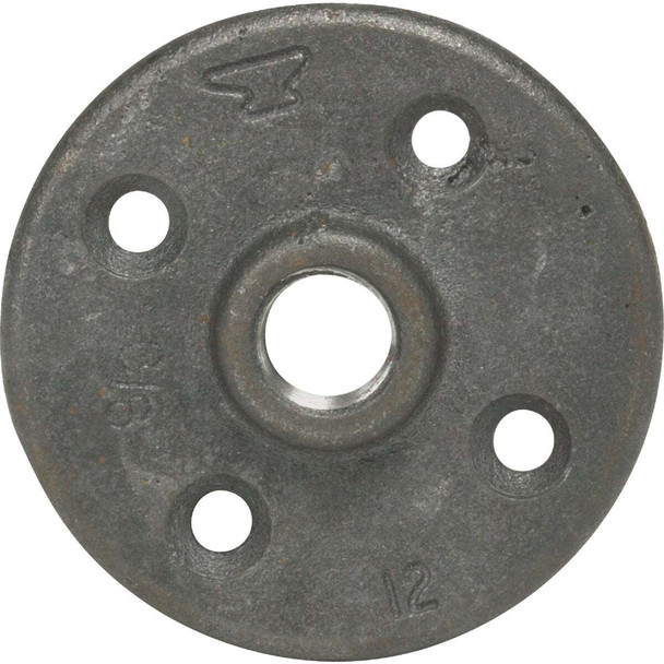Anvil 3/4 In. x 3-3/8 In. Black Iron Floor Flange 8700163903