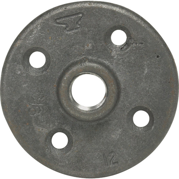Anvil 1-1/2 In. x 4-1/4 In. Black Iron Floor Flange 8700164059